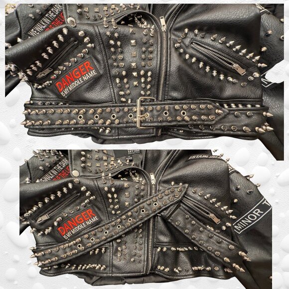 RARE VINTAGE Statement Jacket – Robert Phillipe Est. 1988 – Faux Leather – Mint - Picture 7 of 15